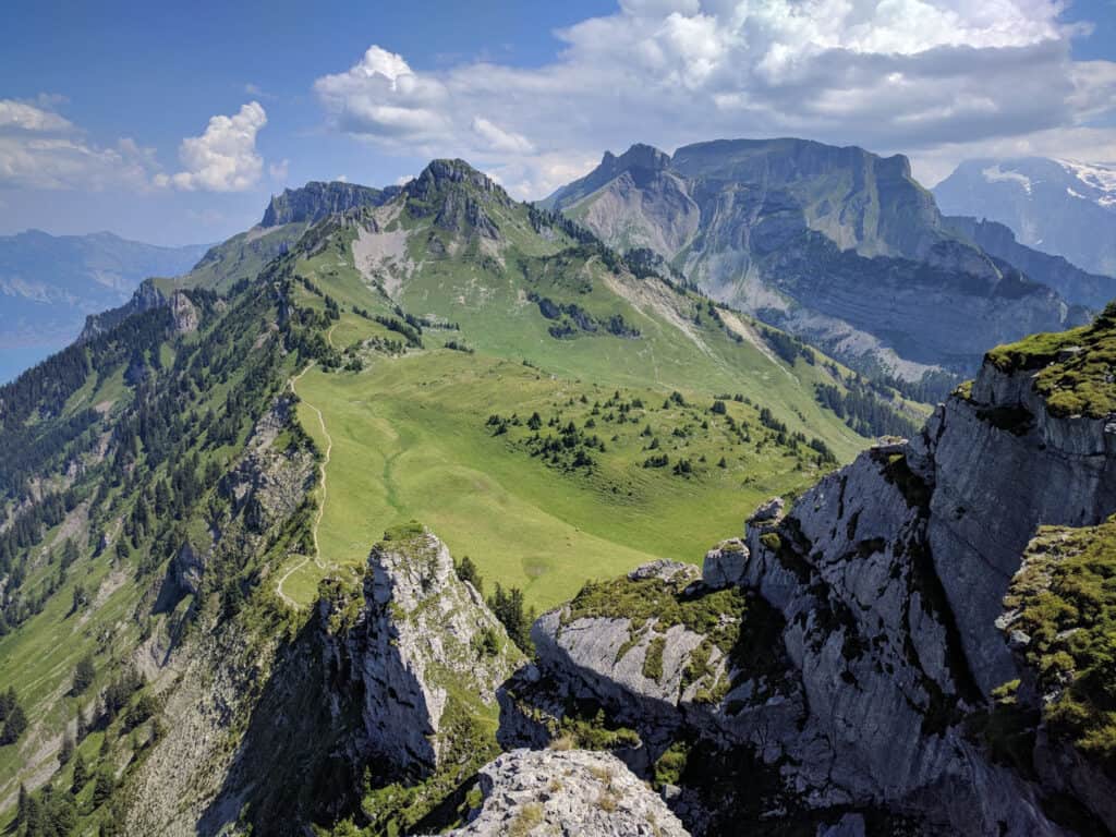 View from the Schynige Platte panorama hike
