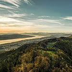 Scenic view from Uetliberg Mountain in Zürich