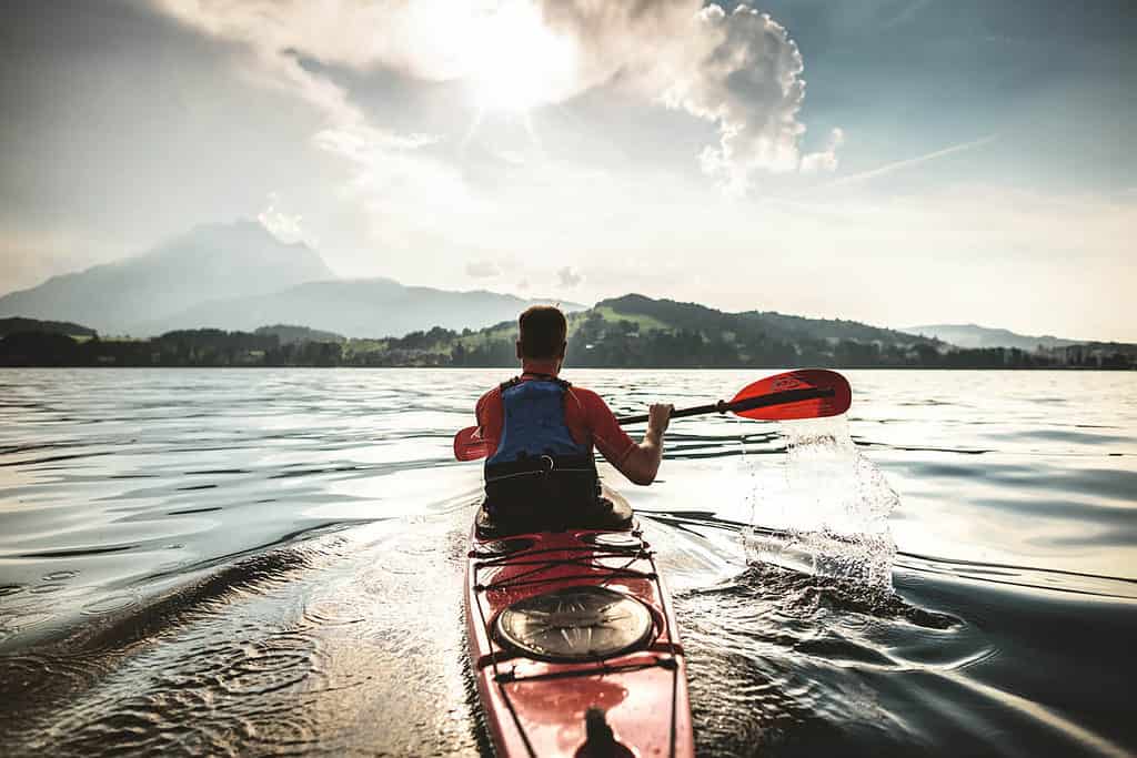 Watersport on Lake Lucerne Canoeing