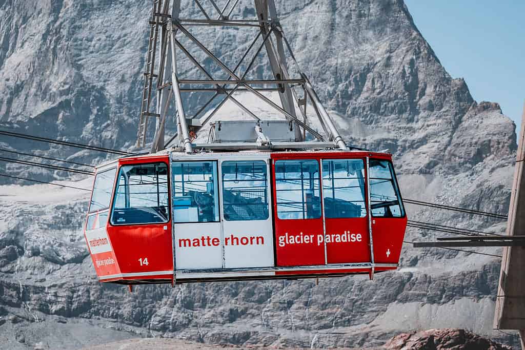 The Gondola to Matterhorn Glacier Paradise in Zermatt