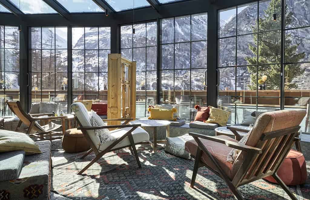 Cervo Mountain Resort with view toward matterhorn
