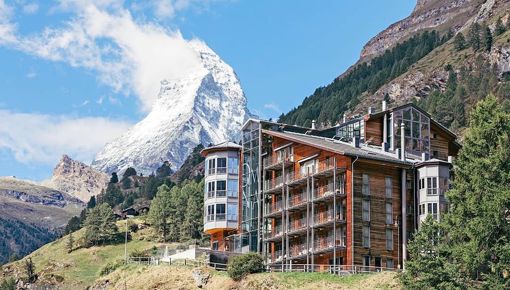 Hotel with fantastic view of matterhorn in zermatt